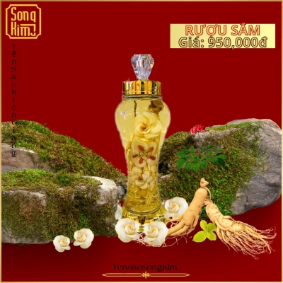 Rượu sâm tỉa bông 