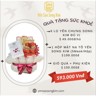 Qùa tặng yến sức khỏe và làm đẹp- combo1
