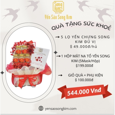 Qùa tặng yến sức khỏe và làm đẹp - combo2