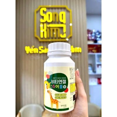 Kẹo Canxi Hươu Cao Cổ Hàn Quốc - Hộp 2 Lọ (240 Viên)