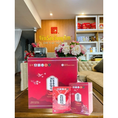 Nước Hồng Sâm Linh Chi Đông Trùng Hạ Thảo 365 Hàn Quốc (60 Gói x 50ml)