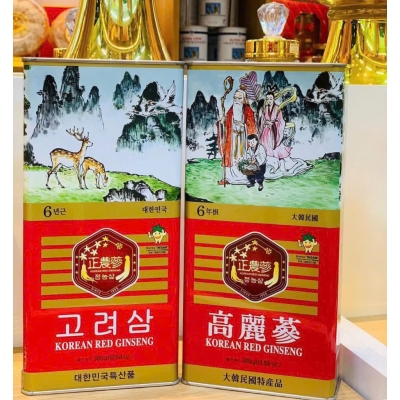 Hồng sâm củ khô hộp thiếc 37,5g