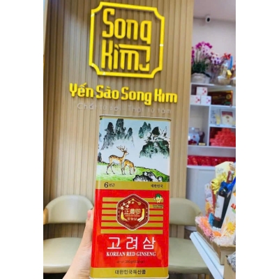 Hồng sâm củ khô hộp thiếc 150g