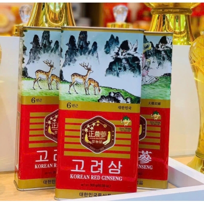 Hồng sâm củ khô hộp thiếc 300g