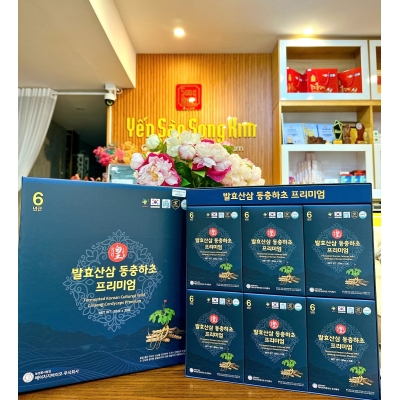 Nước Sâm Núi Lên Men Đông Trùng Hạ Thảo - Hộp 30 gói x 50ml 