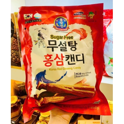 Kẹo Hồng Sâm Không Đường 365 Hàn Quốc Gói 500g