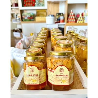 Sâm ngâm Mật Ong  hủ lớn