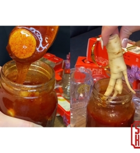 Mật Ong Ngâm Saron Và Sâm Hàn Quốc