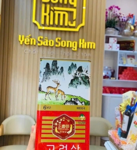 Hồng sâm củ khô hộp thiếc 150g