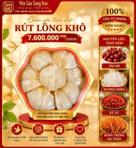 YẾN TINH CHẾ LOẠI RÚT LÔNG KHÔ 100G