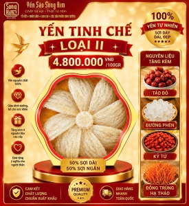 YẾN TINH CHẾ LOẠI II 50G