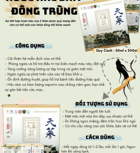 NƯỚC HẮC SÂM ĐÔNG TRÙNG
