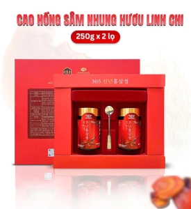 Cao hồng sâm nhung hươu linh chi