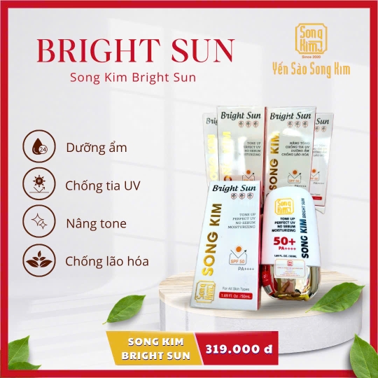 Kem Chống Nắng Bright Sun Song Kim SPF 50 PA++++ 50ml