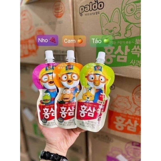 Nước Hồng Sâm Paldo Trẻ Em 100mlx10 gói