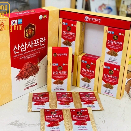 Nước Hồng Sâm Nhụy Hoa Nghệ Tây 70ml x 30 gói