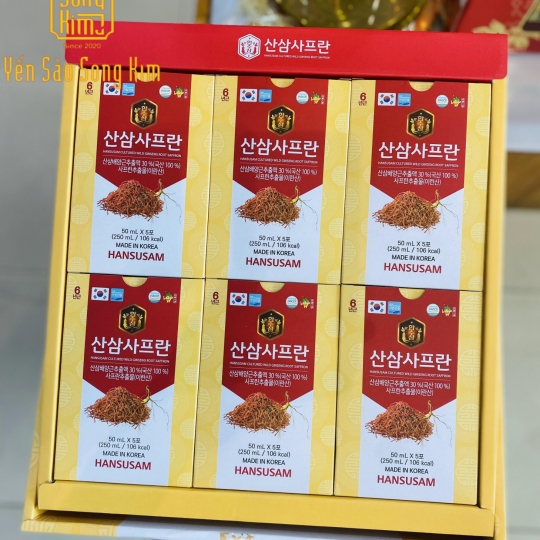 Nước Hồng Sâm Nhụy Hoa Nghệ Tây 70ml x 30 gói