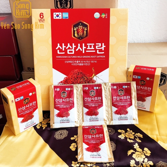 Nước Hồng Sâm Nhụy Hoa Nghệ Tây 70ml x 30 gói