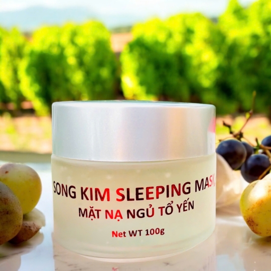 Mặt Nạ Ngủ Tổ Yến Dưỡng Ẩm Song Kim 100g