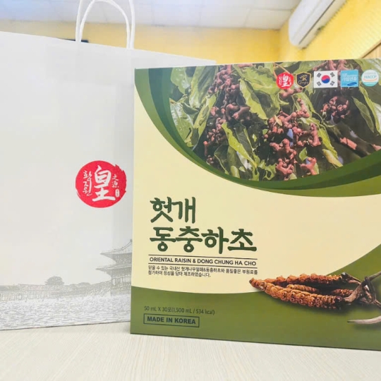 NƯỚC MÁT GAN ĐÔNG TRÙNG GIẢI RƯỢU BIA HÀN QUỐC 70ml x 30 gói