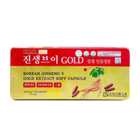 Viên Đạm Sâm Nhung Hươu Korean Ginseng V Gold  120 Viên