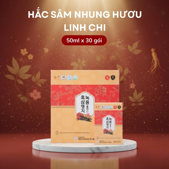 HẮC SÂM NHUNG HƯƠU LINH CHI