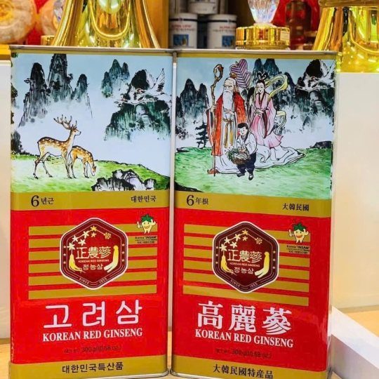 Hồng sâm củ khô hộp thiếc 37,5g