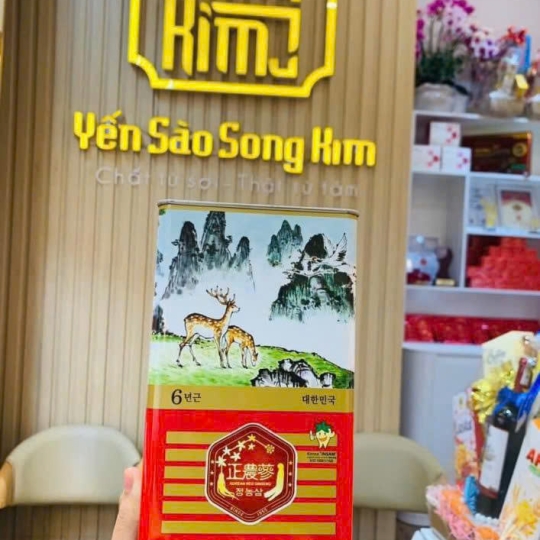 Hồng sâm củ khô hộp thiếc 150g