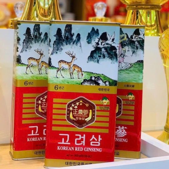 Hồng sâm củ khô hộp thiếc 300g
