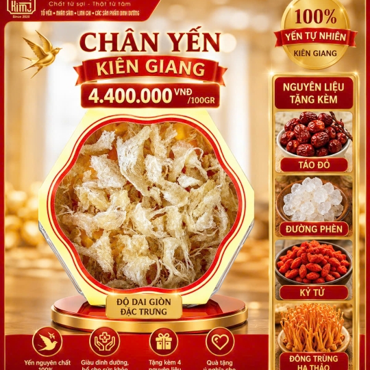 YẾN TINH CHẾ LOẠI CHÂN YẾN 100G