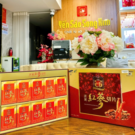 Hồng Sâm Lát Tẩm Mật Ong Sambok Hàn Quốc